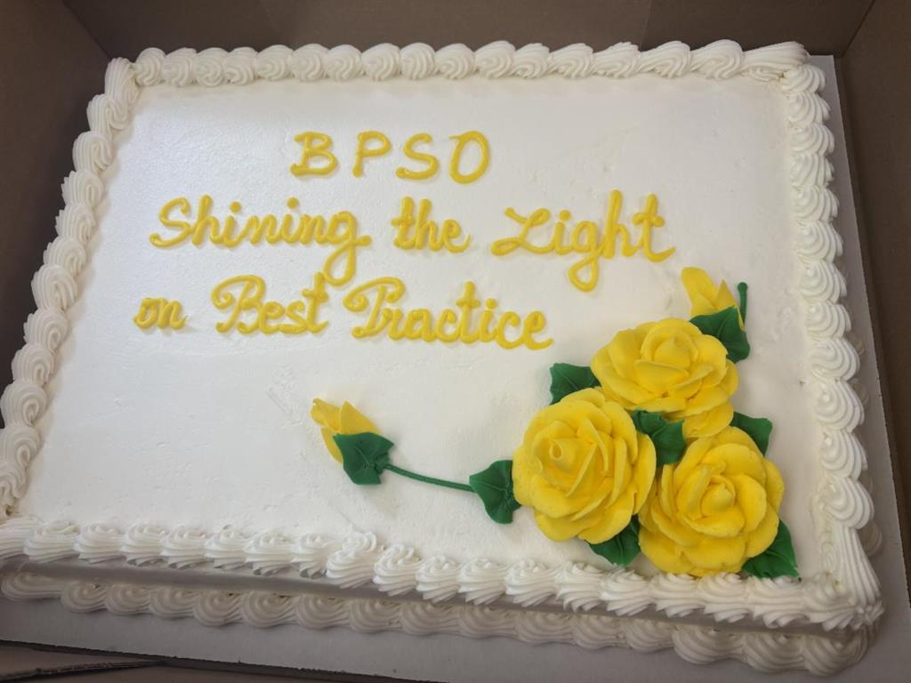 BPSO cake given out to staff